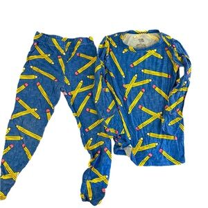 Birdie Bean BENJAMIN Bamboo Viscose 2-Piece Pajamas SHIRT & pants Pencils 3T
